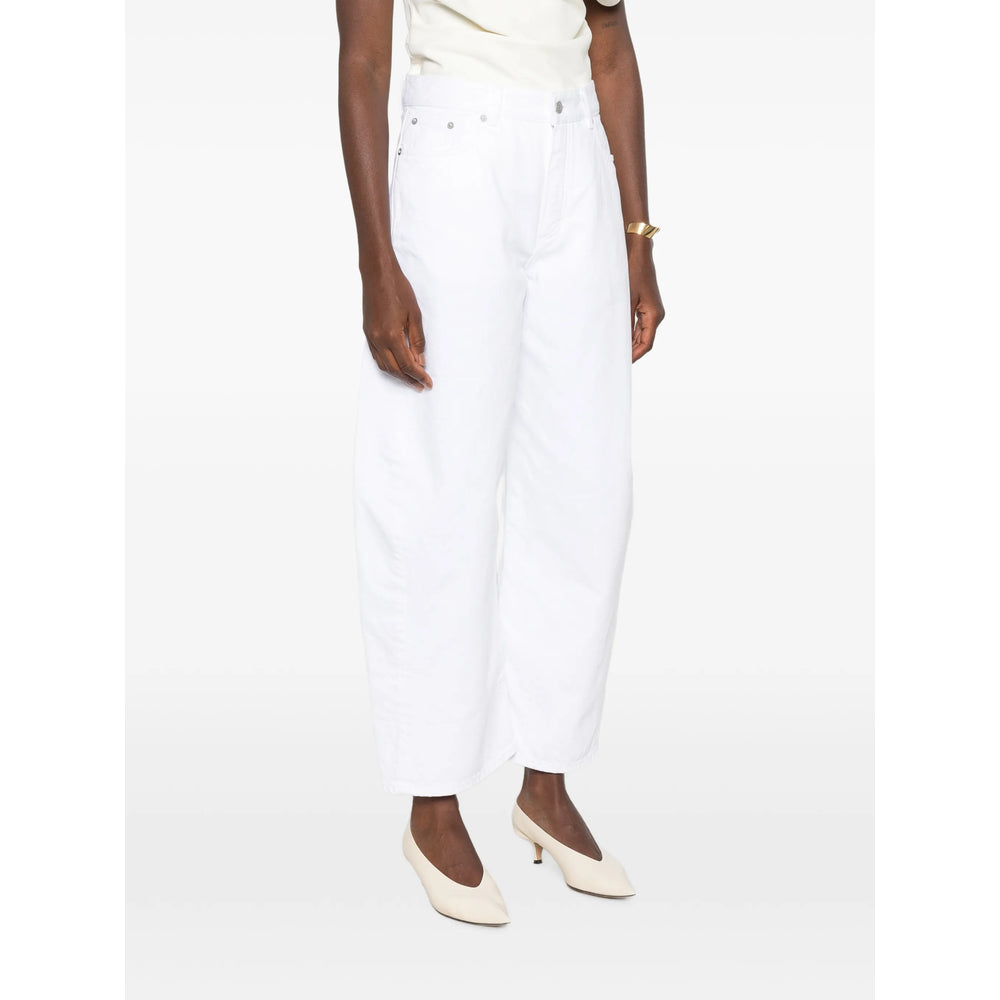 Alaïa Alaïa White Denim - Wide-Leg Jeans Women