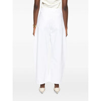 Alaïa Alaïa White Denim - Wide-Leg Jeans Women