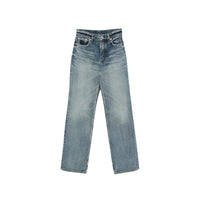 Alaïa Alaïa Blue Denim - Straight-Leg Jeans Women