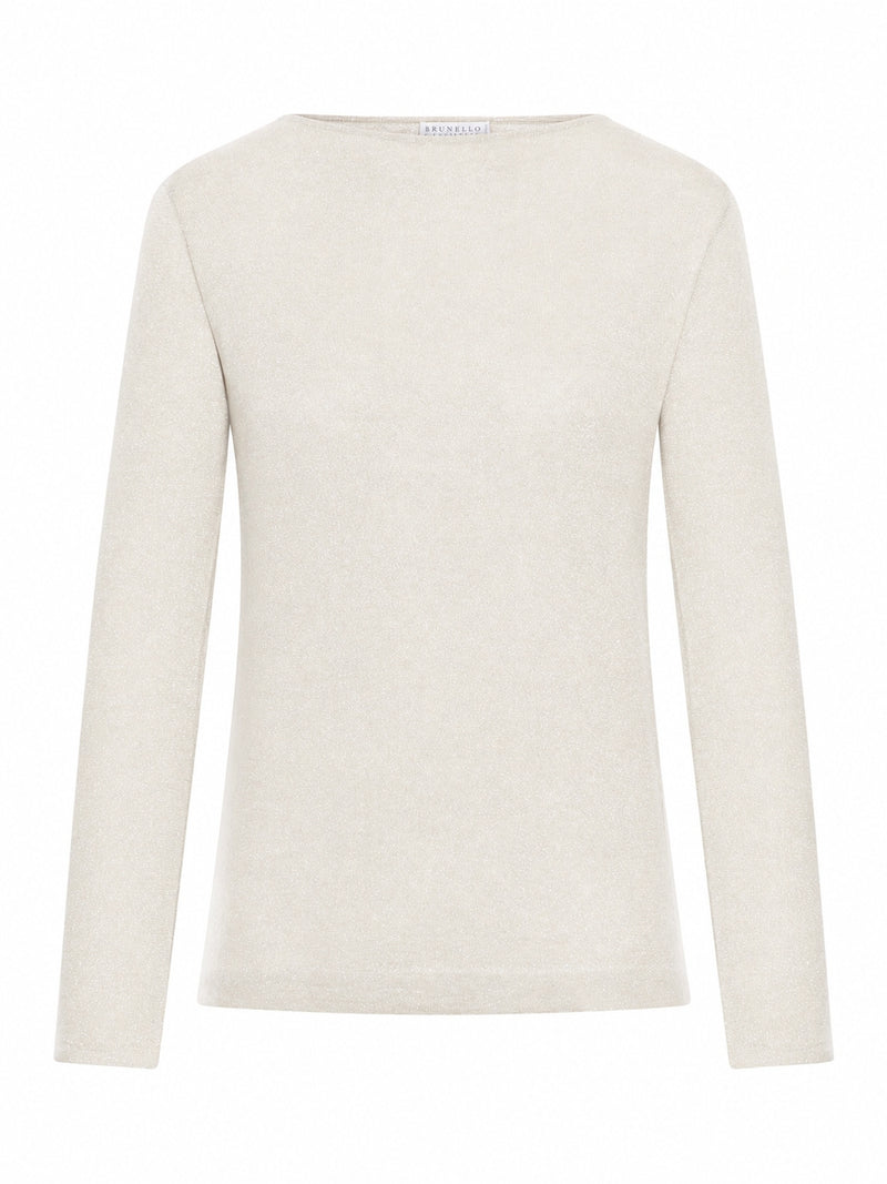 Brunello Cucinelli Women Lightweight Cashmere And Silk Sparkling Sweater