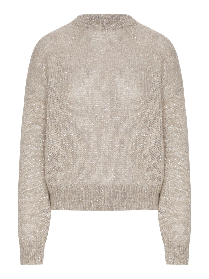 Brunello Cucinelli Brunello Cucinelli Women Lurex Yarn Sweater With Sequins