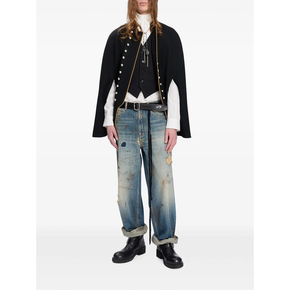 Ann Demeulemeester Black Jackets - Waistcoats & Gilets Men