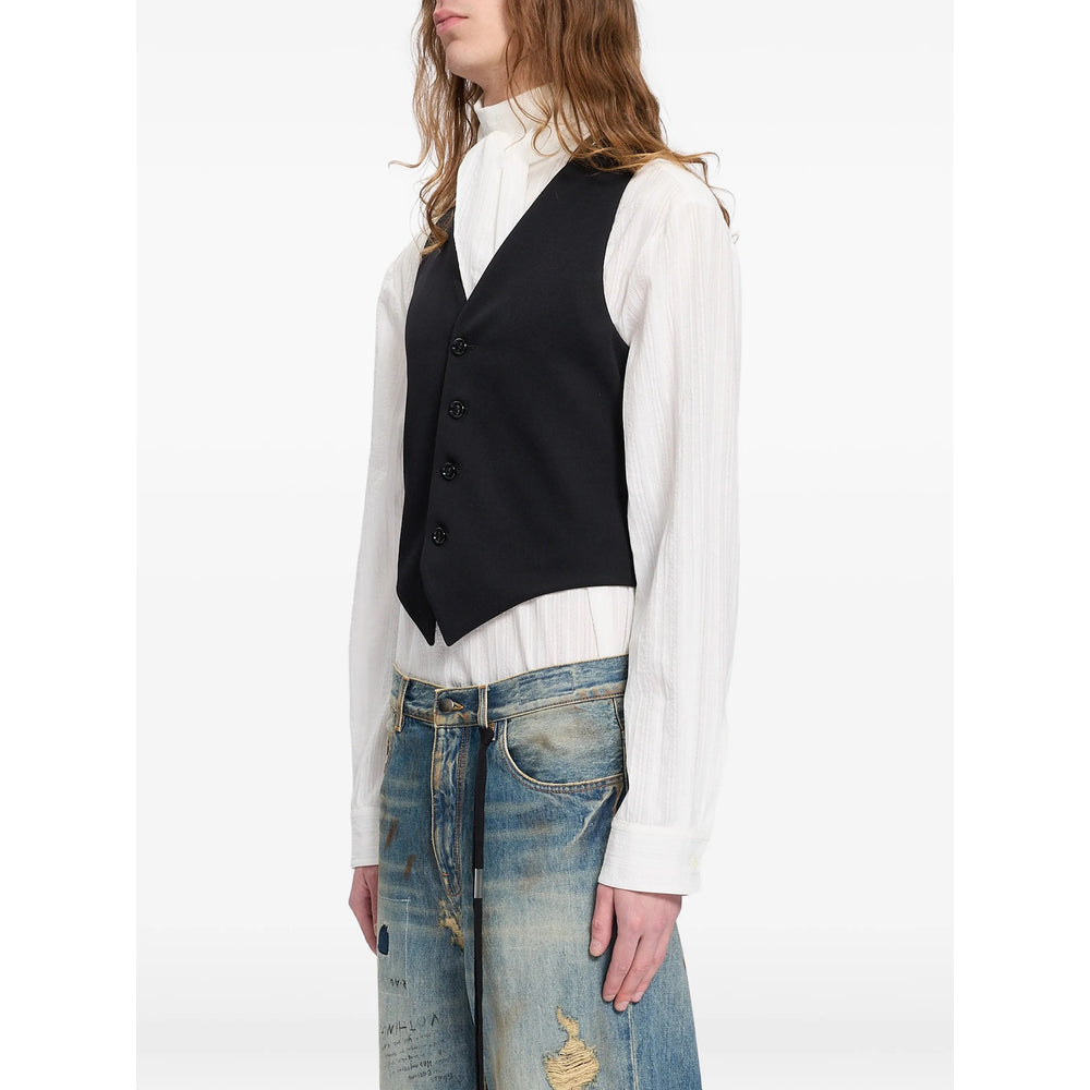 Ann Demeulemeester Black Jackets - Waistcoats & Gilets Men