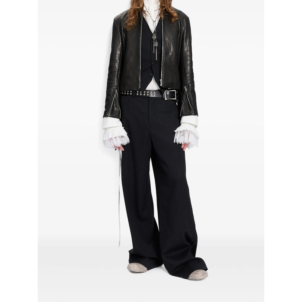 Ann Demeulemeester Black Jackets - Leather Jackets Men