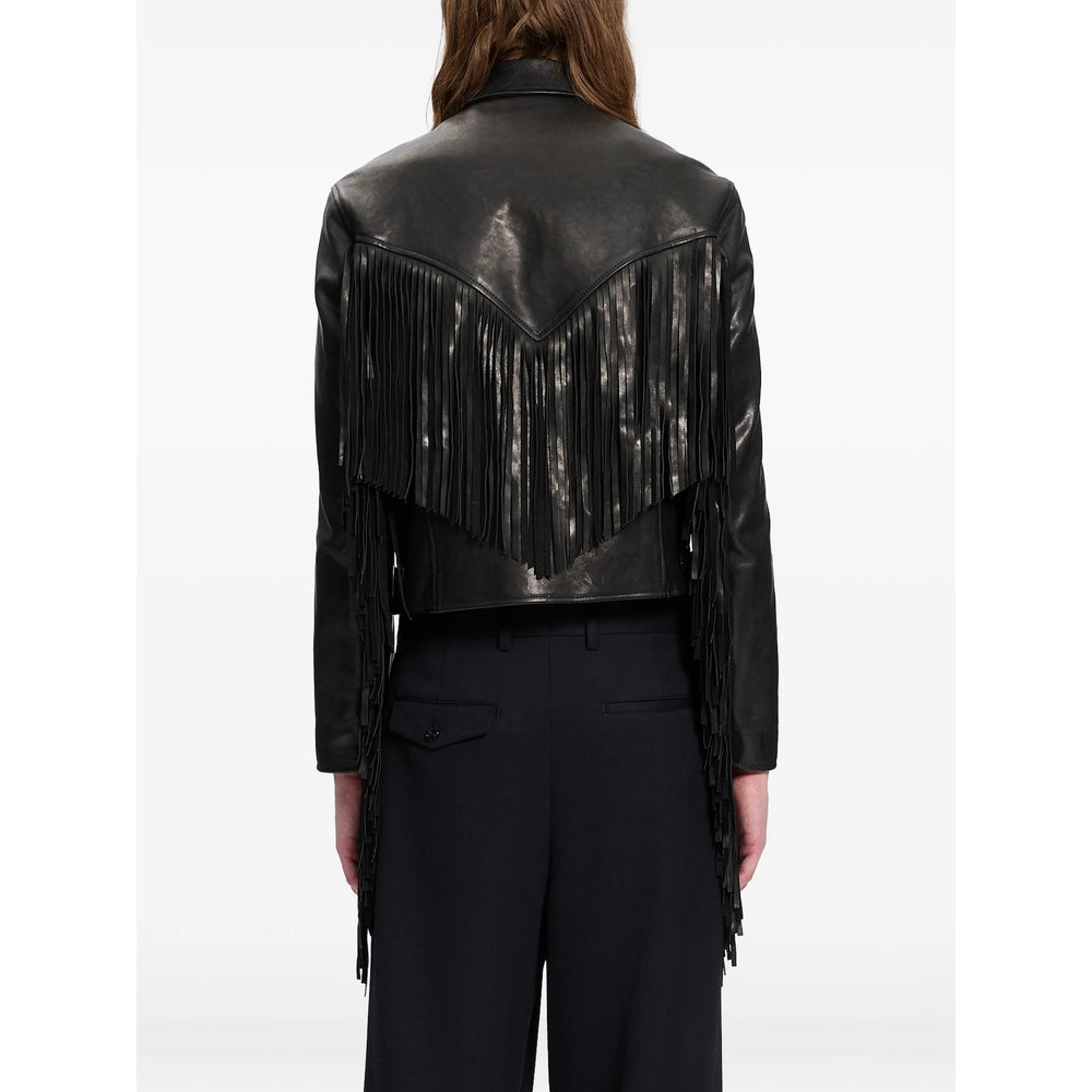 Ann Demeulemeester Black Jackets - Leather Jackets Men
