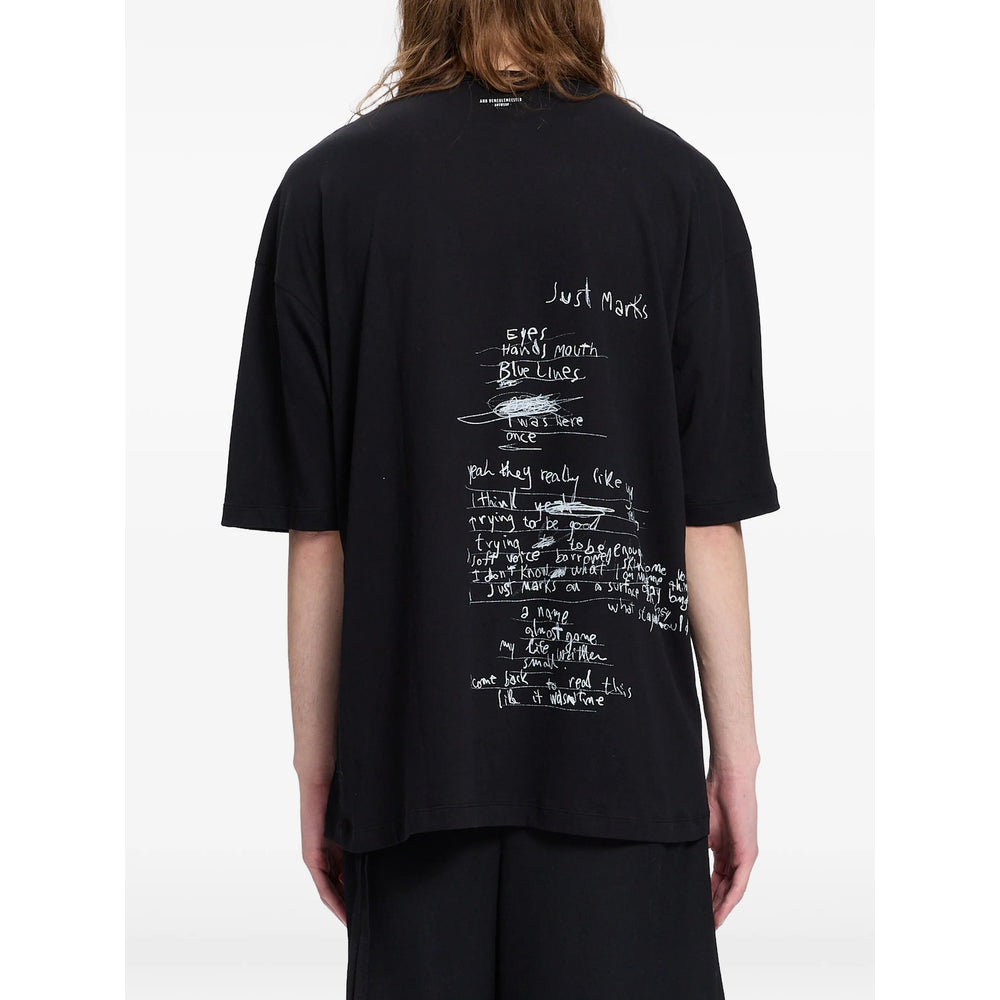 Ann Demeulemeester Black T-Shirts & Vests - T-Shirts Men