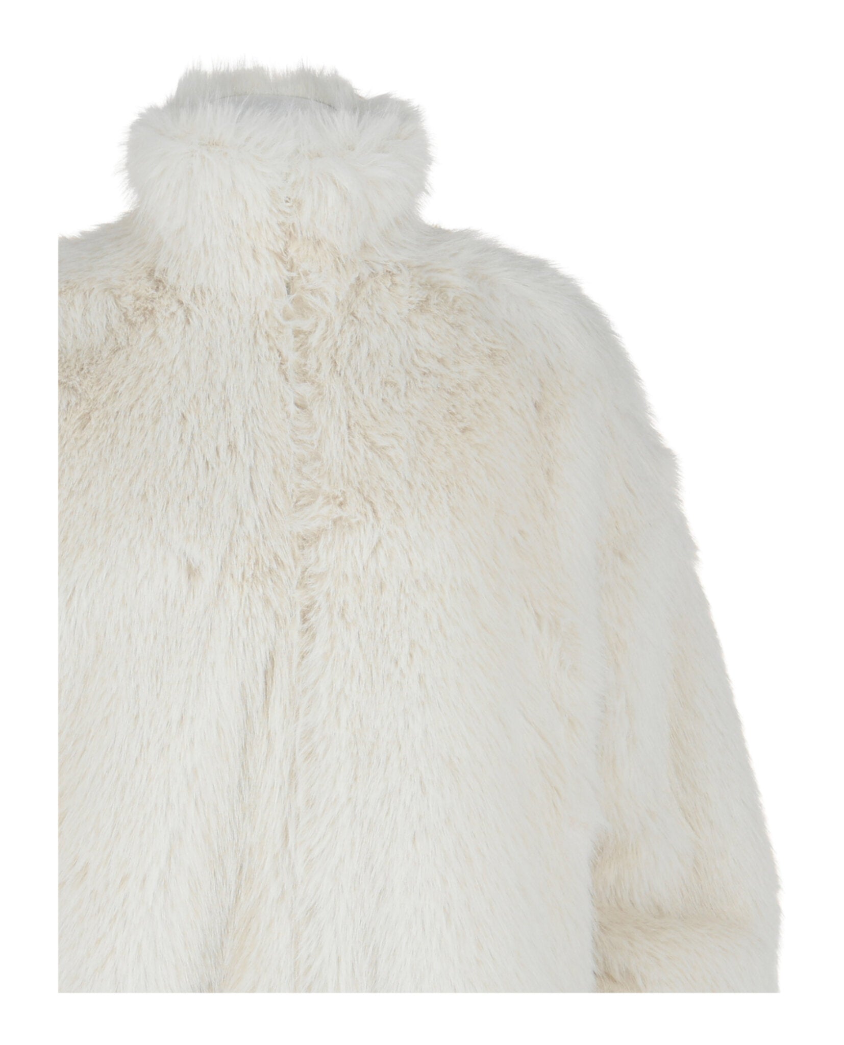 Balenciaga Balenciaga Womens BB Logo Faux Fur Jacket