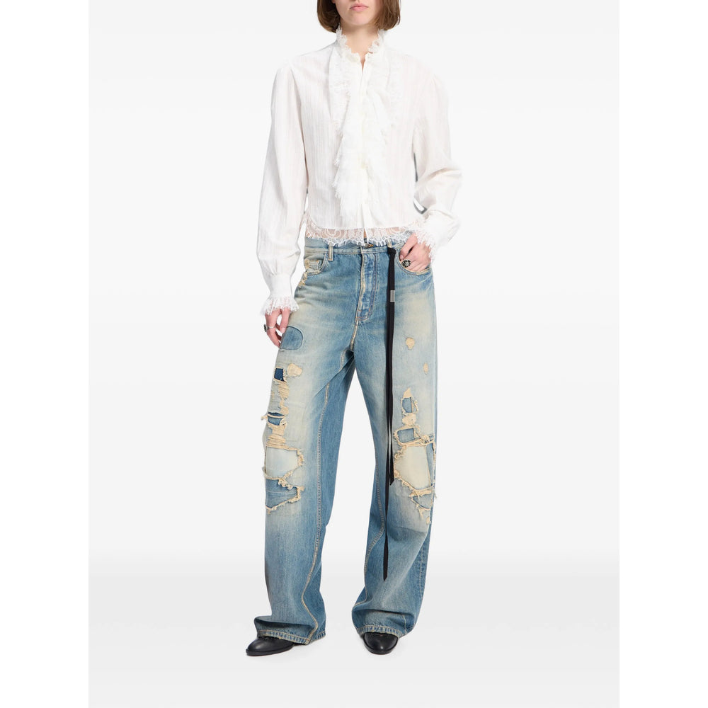 Ann Demeulemeester Blue Denim - Straight-Leg Jeans Women