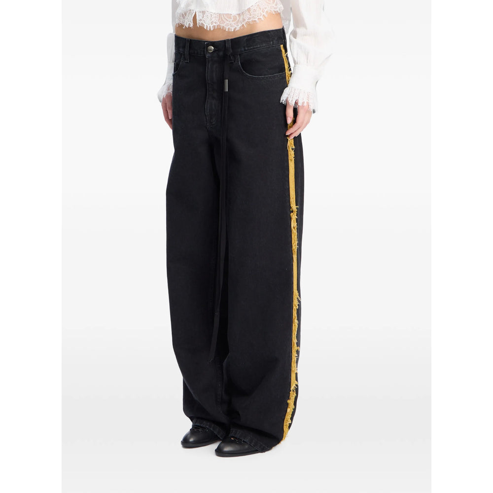 Ann Demeulemeester Black Denim - Straight-Leg Jeans Women