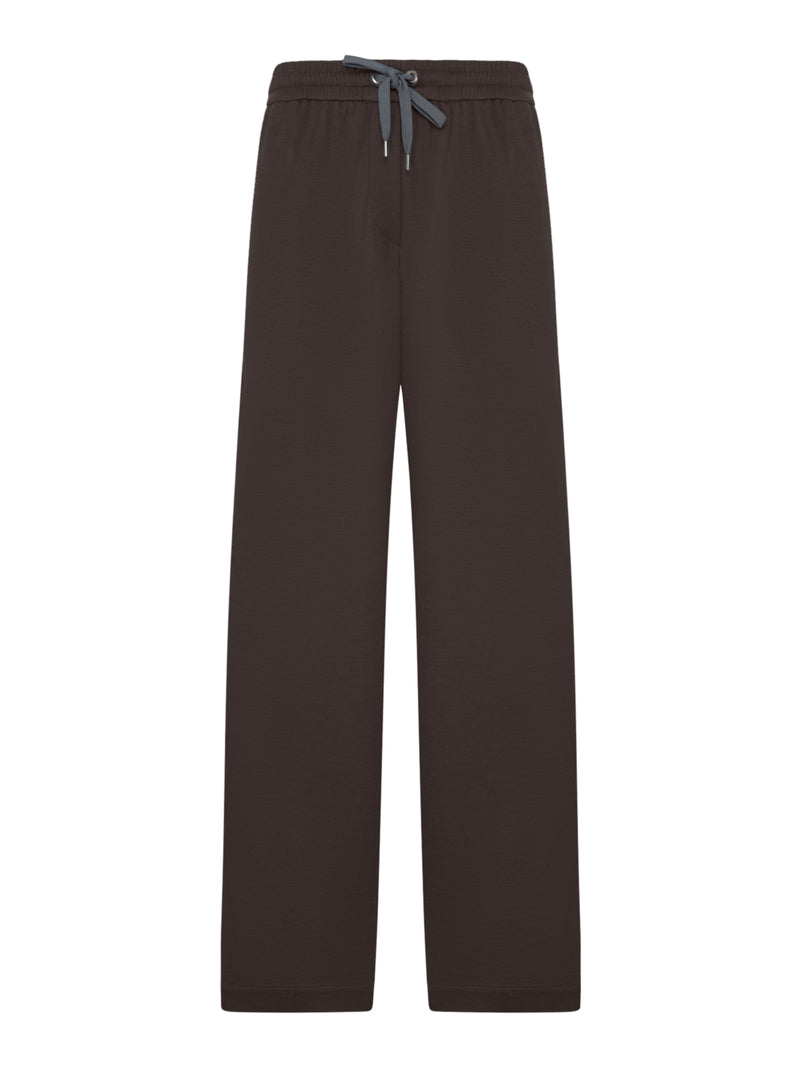 Brunello Cucinelli Women Wide Leg Trousers With Drawstring