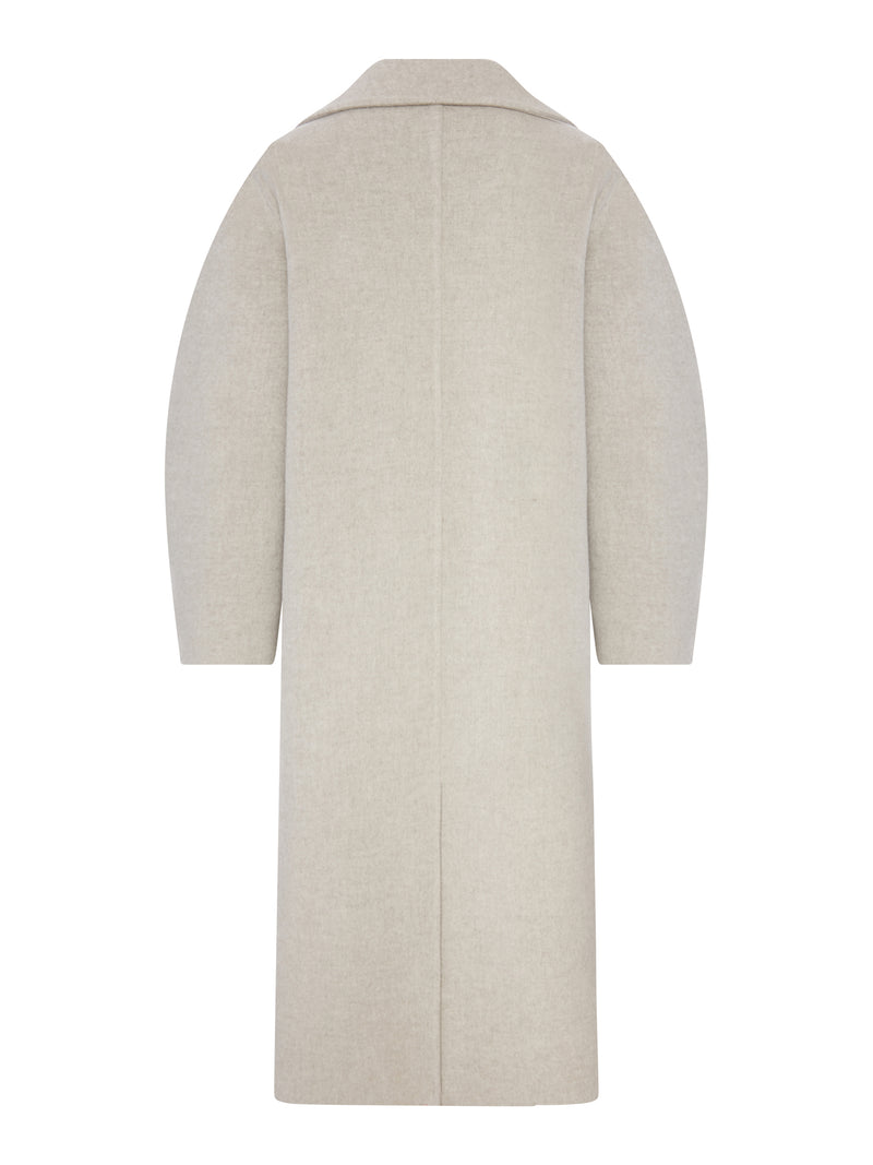 Brunello Cucinelli Women Long Double-Breasted Wool And Cashmere Coat