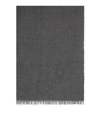 Brunello Cucinelli Women Cashmere And Silk Scarf With Sequins