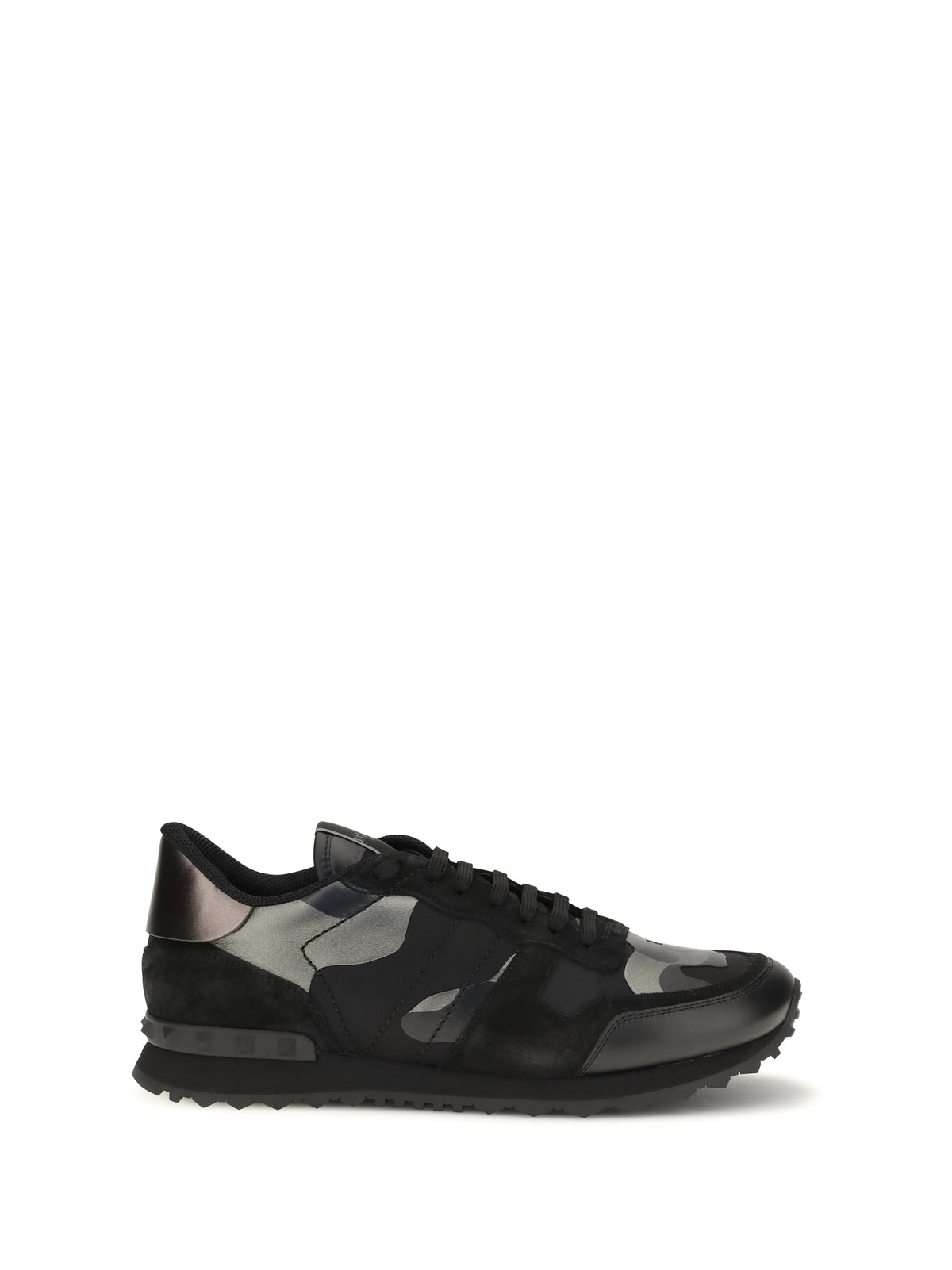 Valentino Garavani Men Rockrunner Camouflage Laminated Sneakers