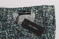 Dolce & Gabbana Blue Wool Sweater Sleeveless Women's Pullover