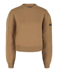 Balenciaga Balenciaga Womens Cropped Wool Sweater