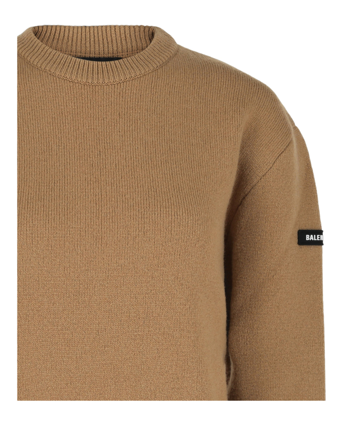 Balenciaga Balenciaga Womens Cropped Wool Sweater