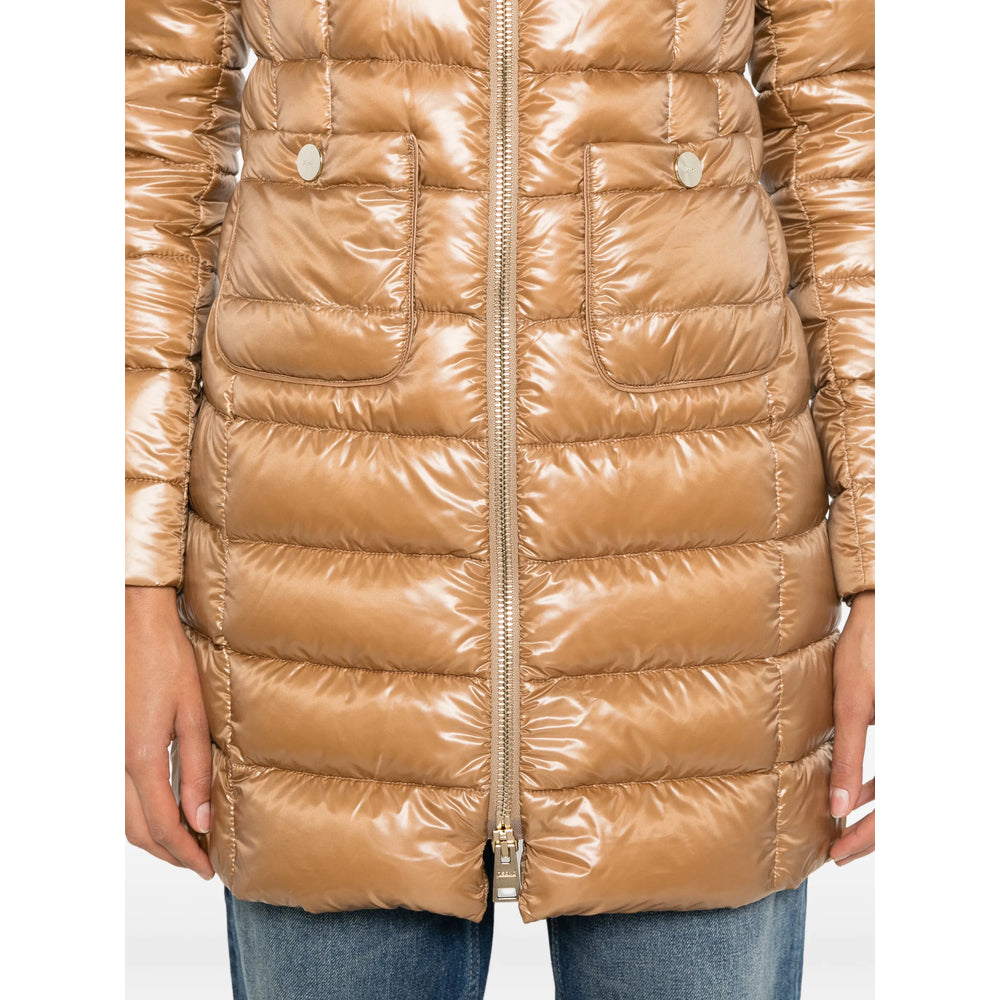 Herno Herno Brown Coats - Single Breasted Coats Women