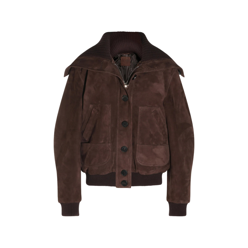 The Attico The Attico Brown Jackets - Bomber Jackets Women