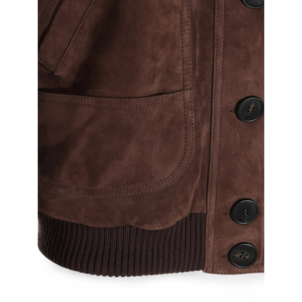 The Attico The Attico Brown Jackets - Bomber Jackets Women