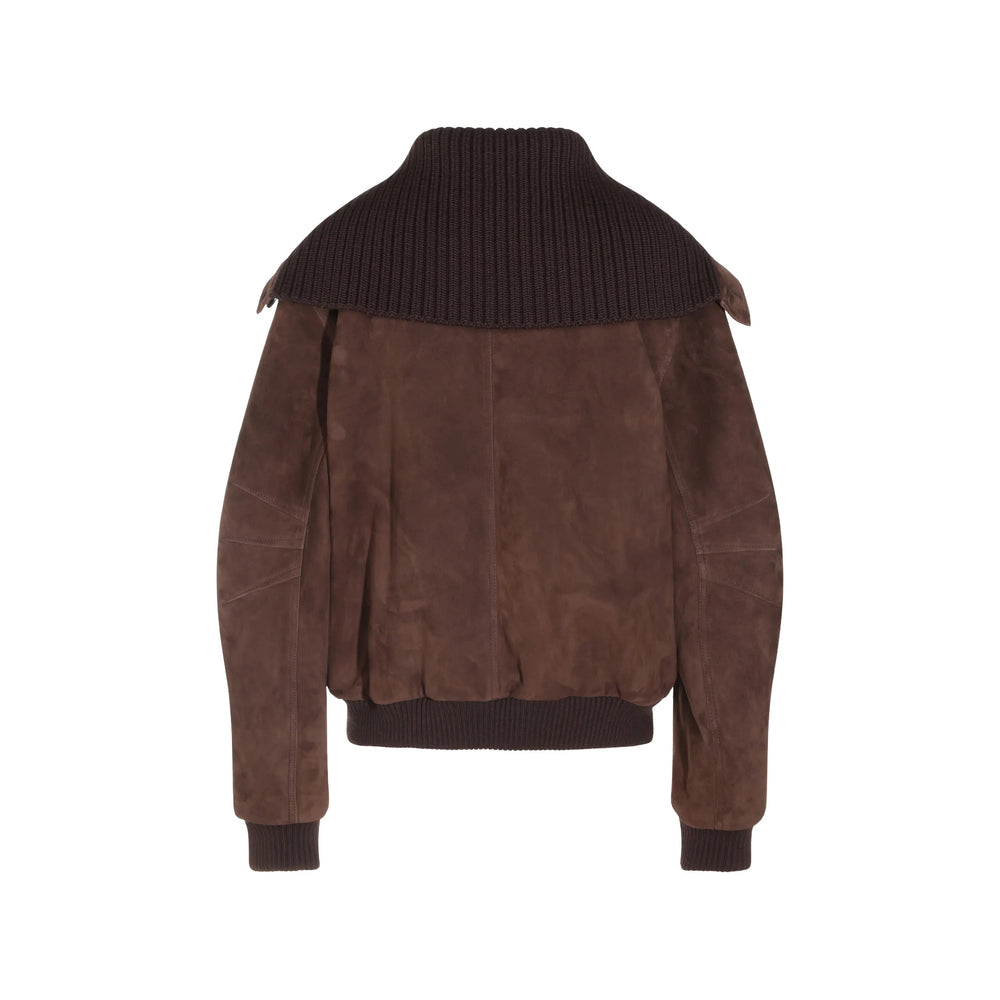The Attico The Attico Brown Jackets - Bomber Jackets Women