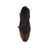 The Attico Brown Ballet Flats Women