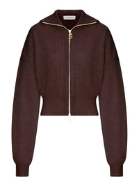 Sportmax Sportmax Women Ribbed Wool Cardigan With Wide Collar