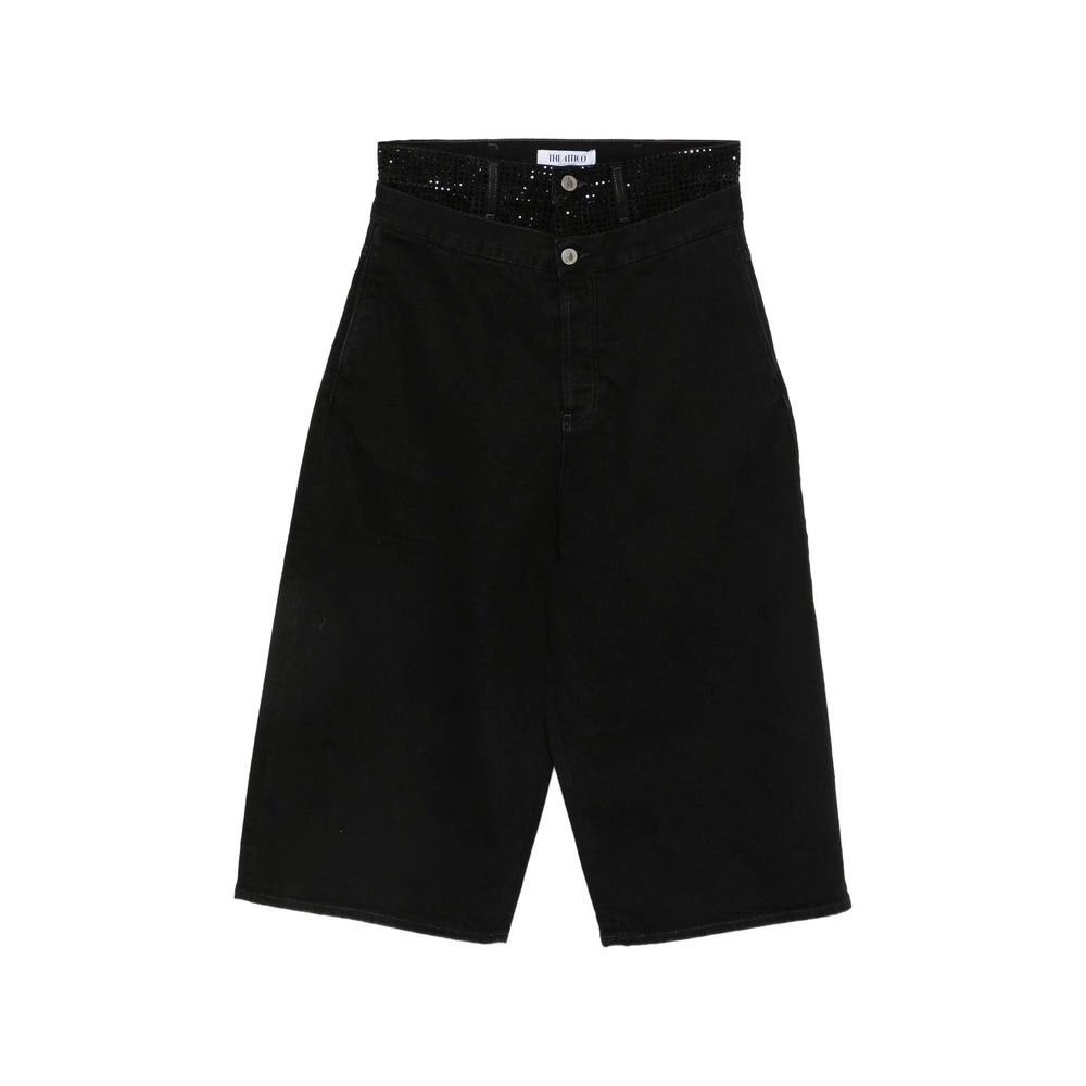 The Attico The Attico Black Denim - Cropped Jeans Women