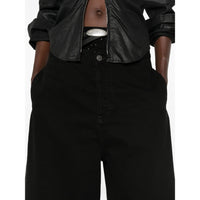 The Attico The Attico Black Denim - Cropped Jeans Women