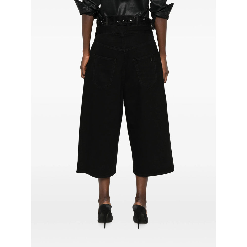 The Attico The Attico Black Denim - Cropped Jeans Women