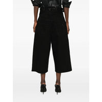 The Attico The Attico Black Denim - Cropped Jeans Women