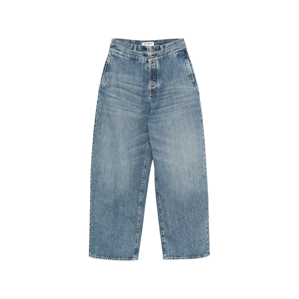 The Attico The Attico Blue Denim - Wide-Leg Jeans Women