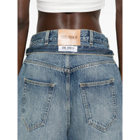 The Attico The Attico Blue Denim - Wide-Leg Jeans Women