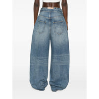The Attico The Attico Blue Denim - Wide-Leg Jeans Women