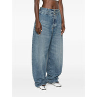 The Attico The Attico Blue Denim - Wide-Leg Jeans Women