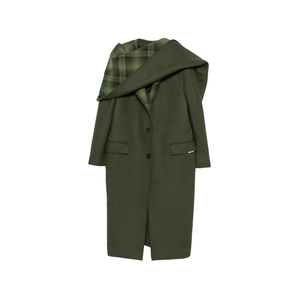 The Attico Green Coats - Single Breasted Coats Women