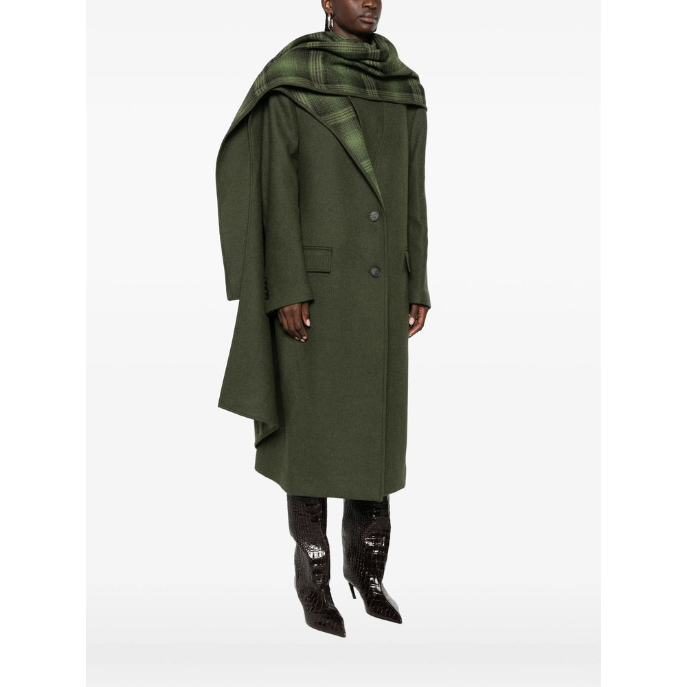 The Attico Green Coats - Single Breasted Coats Women