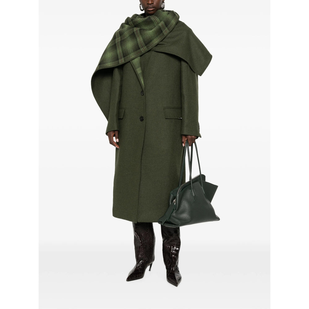 The Attico Green Coats - Single Breasted Coats Women