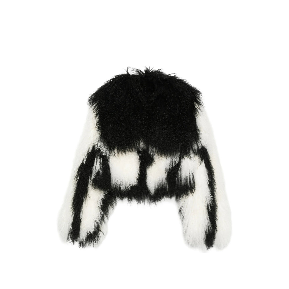 The Attico Black Jackets - Faux Fur & Shearling Jackets Women