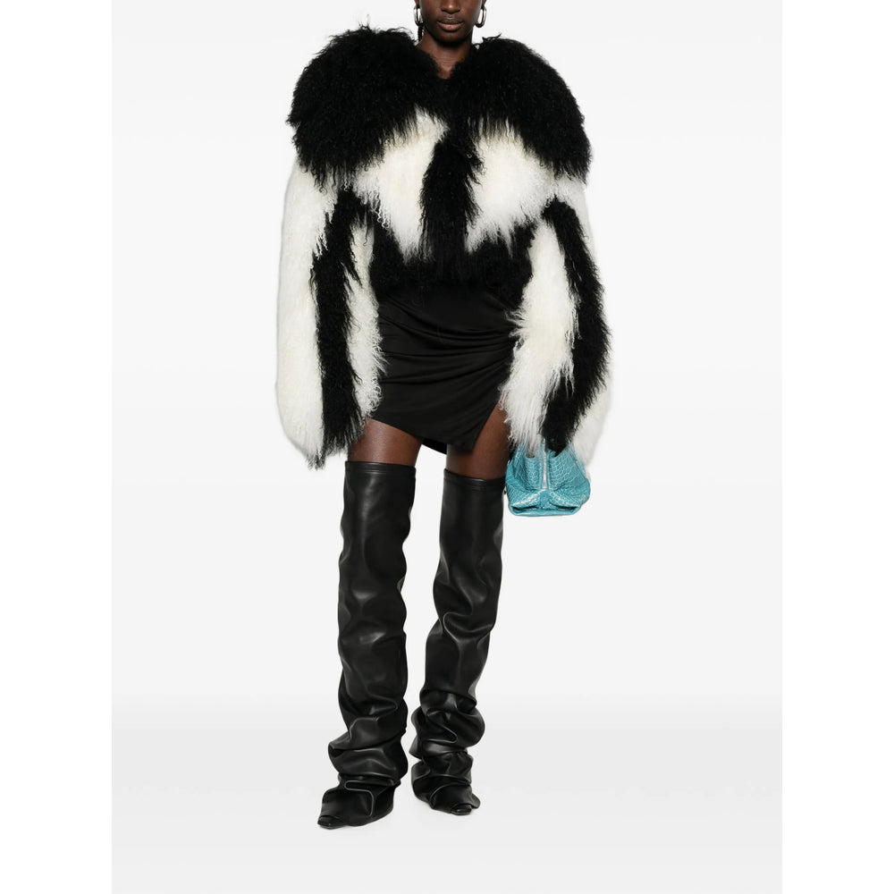 The Attico Black Jackets - Faux Fur & Shearling Jackets Women
