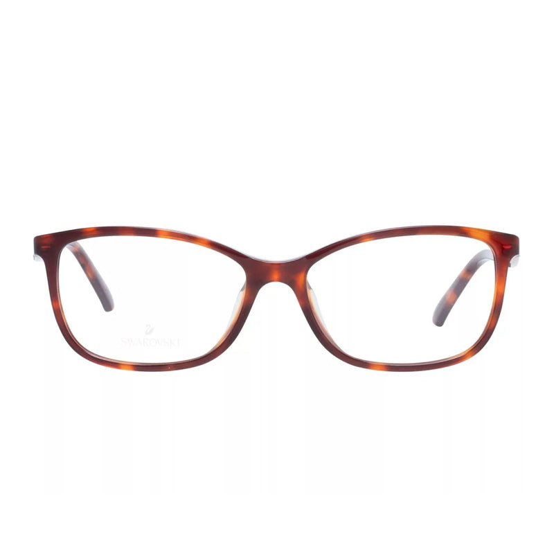 Swarovski Swarovski Eyeglasses Rectangle Full Rim, Dark Havana Frame and Clear Demo Lenses Lens SK5412052