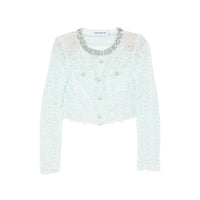 Self-Portrait Green Jackets - Cropped Jackets Women