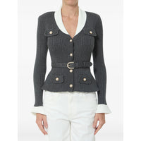 Self-portrait Self-Portrait Grey Knitwear - Cardigans Women