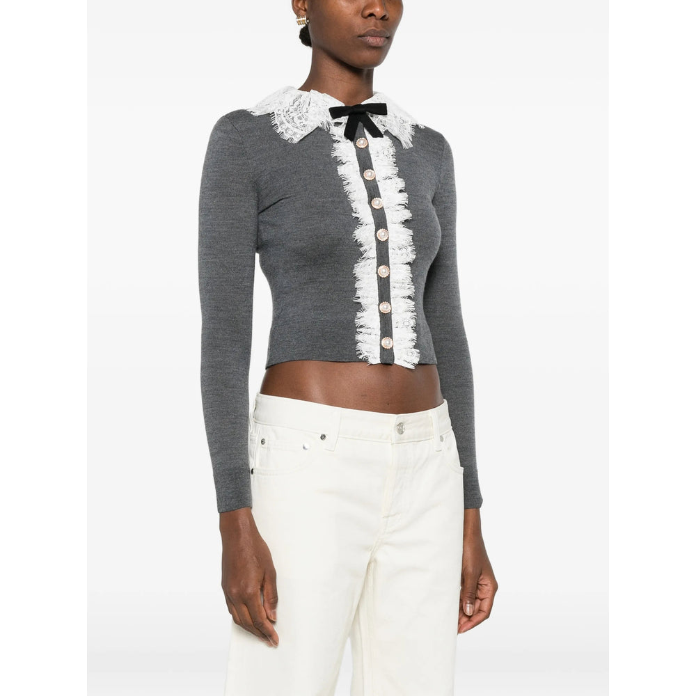 Self-portrait Self-Portrait Grey Knitwear - Cardigans Women
