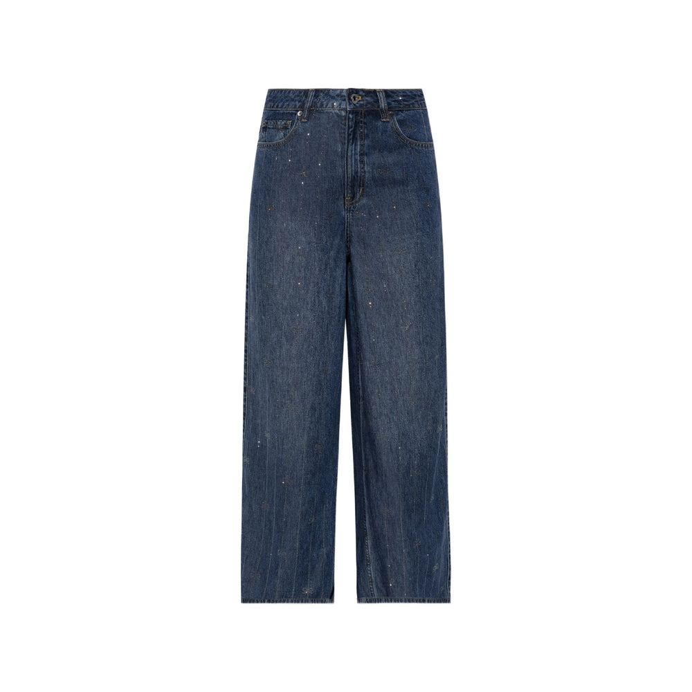 Self-portrait Self-Portrait Blue Denim - Wide-Leg Jeans Women
