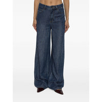 Self-portrait Self-Portrait Blue Denim - Wide-Leg Jeans Women