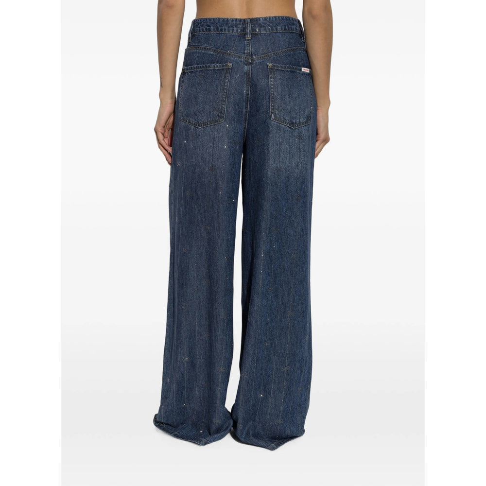 Self-portrait Self-Portrait Blue Denim - Wide-Leg Jeans Women