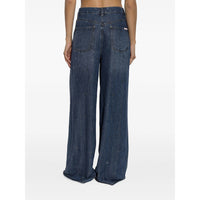 Self-portrait Self-Portrait Blue Denim - Wide-Leg Jeans Women
