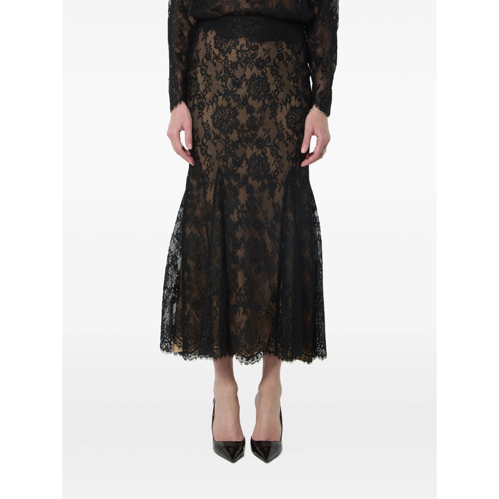 Self-Portrait Black Skirts - Fitted Skirts Women