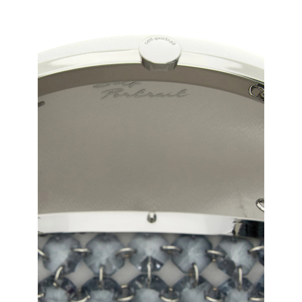 Self-portrait Self-Portrait White Clutch Bags Women
