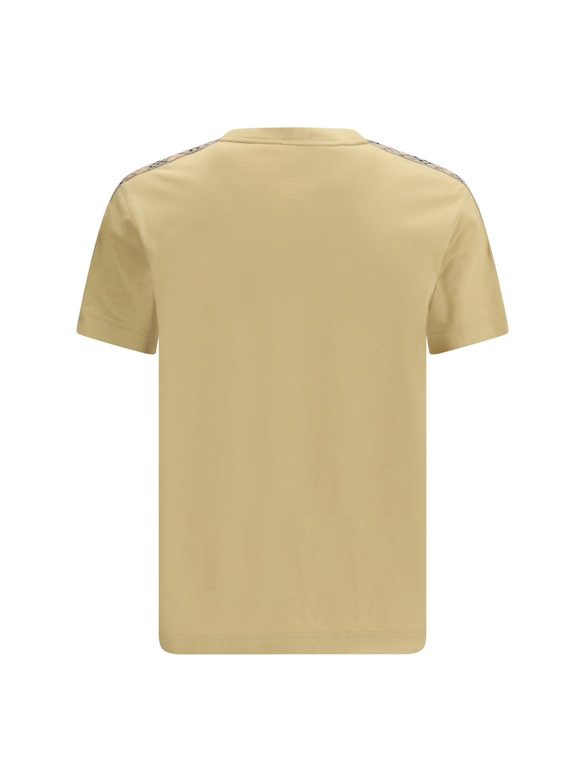 Burberry Men T-Shirt With Check Trims